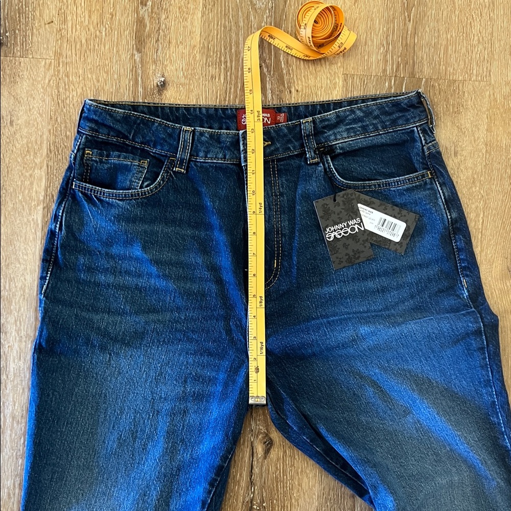 NWT originally $198 Johnny Was Sasson Sancere Straight Leg Jean size 32 - Picture 13 of 16